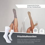 Anti-Zecken & Mückenschutz Socken – Weiß / 3 Paar
