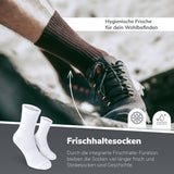 Anti-Zecken & Mückenschutz Sportsocken – Weiß / 3 Paar
