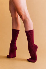 Tanzsocken Bordeaux / 1 Paar
