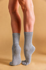 Tanzsocken Grau meliert / 1 Paar