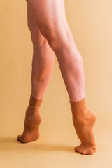 Kurze Tanzsocken Cinnamon / 1 Paar